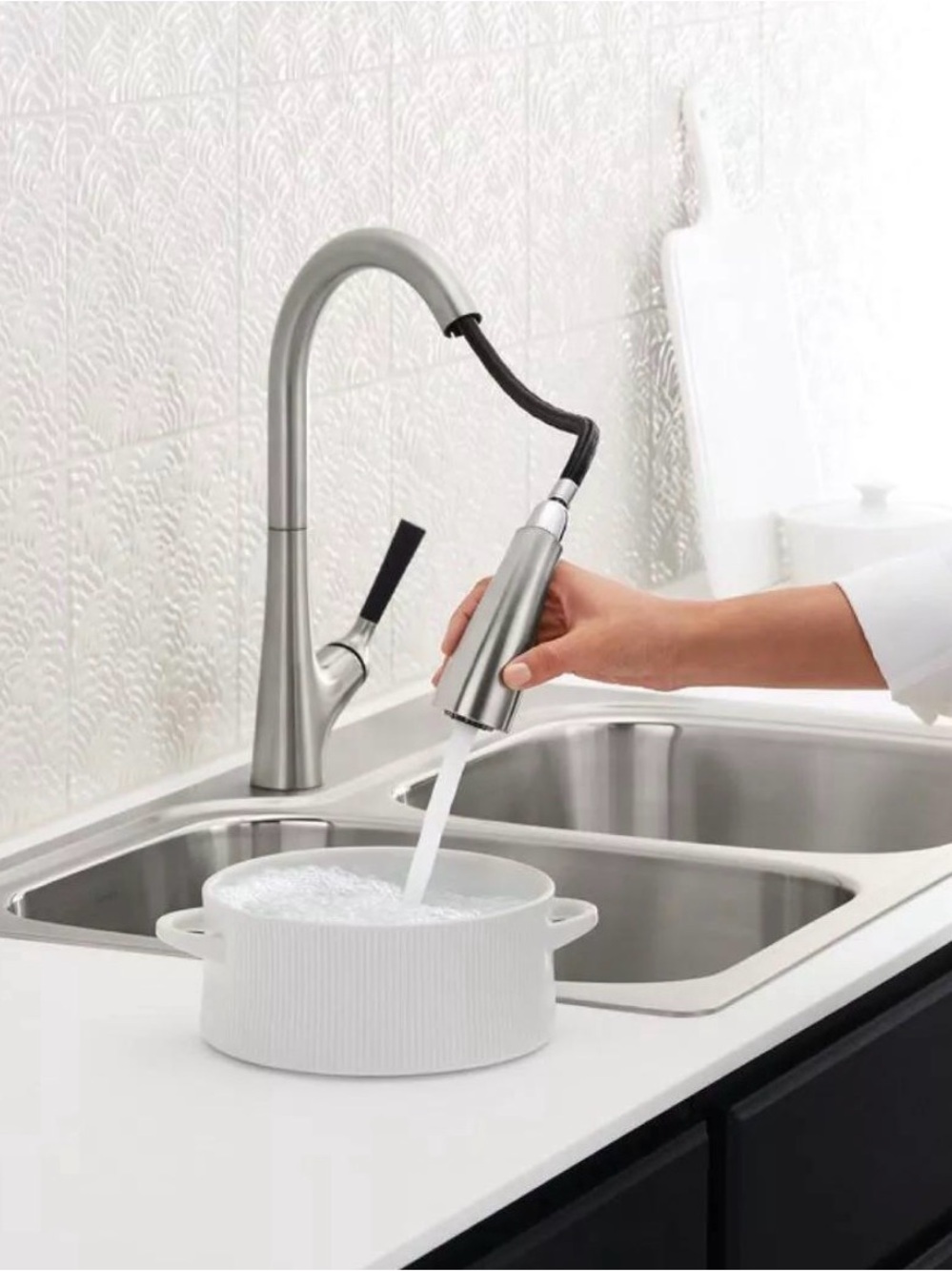 Kohler Malleco Pull Down Kitchen Sink Faucet w/ Soap Dispenser 1312087-SD-VS New